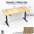 63" x 32" Electric Desk with Touch Screen Memory Controller, 2E1B Series-62405157