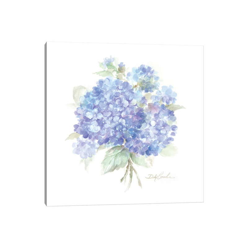 Hydrangeas I by Debi Coules - Wrapped Canvas Print, 30.48 cm H x 30.48 cm W
