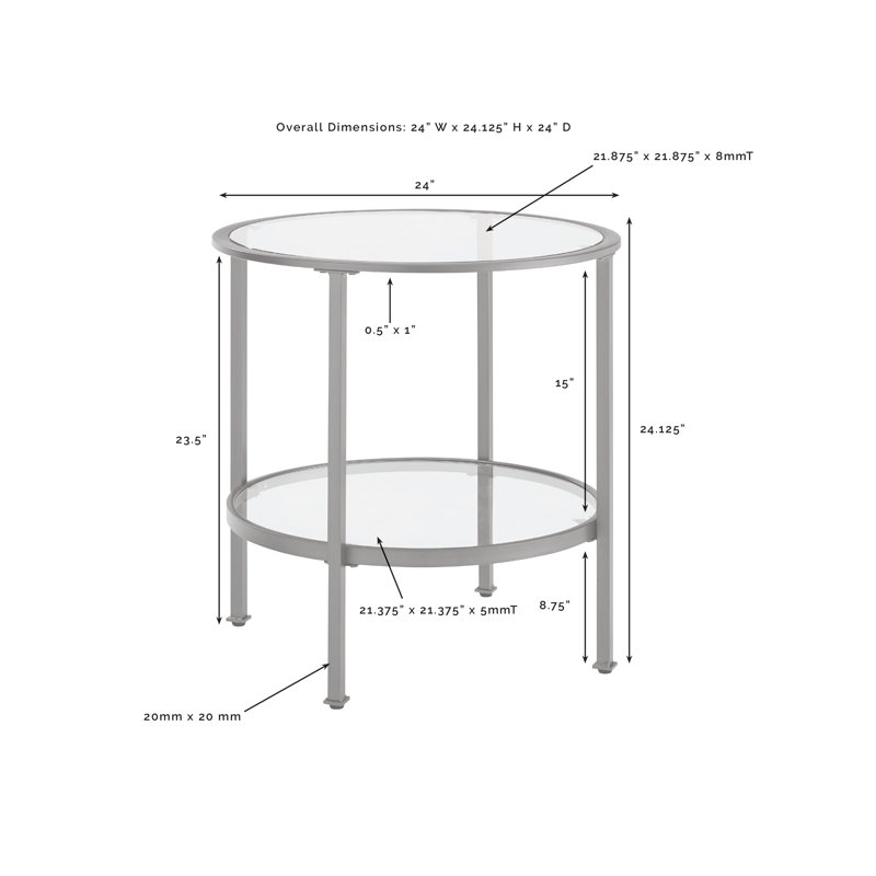 Eiffe End Table, Oil Rubbed Bronze