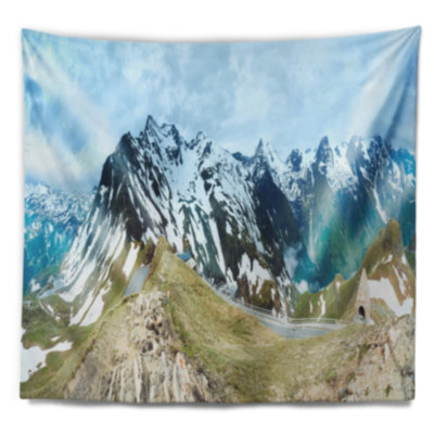 Photographie alpes eté panorama tapisserie