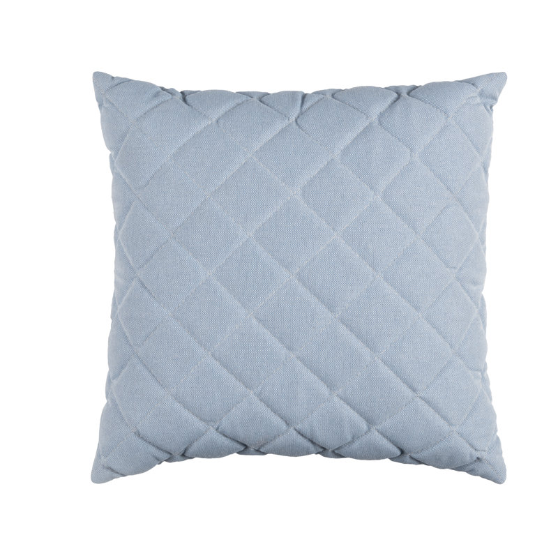 Erler Square Cushion, Light Blue