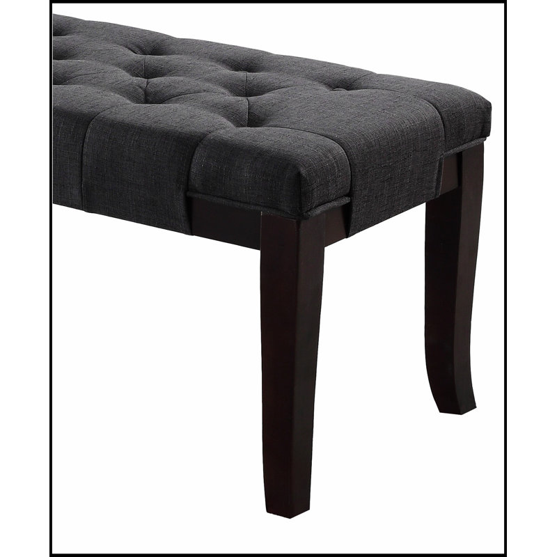 Linon Tufted Bench, Fabric