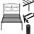 Metal Bed Frame with Headboard Heavy Duty Strong Steel Slat Support Platform Twin Size Bed No Box Spring Needed, Easy Assembly, Black-1600606986-1610027482