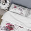 Allegra Purple/White/Red Microfiber Duvet Cover Set-66389225