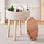 Tabouret d'appoint avec rangement en bois-1029600875