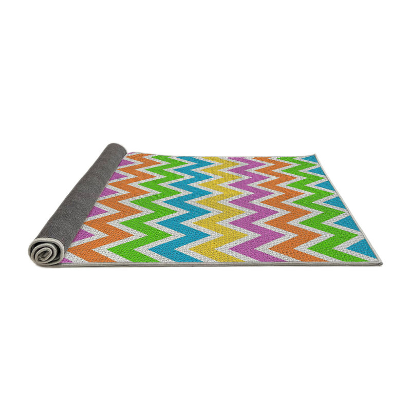Tapis rose/bleu/vert à motifs Beacan, Rectangle 7 pi x 10 pi