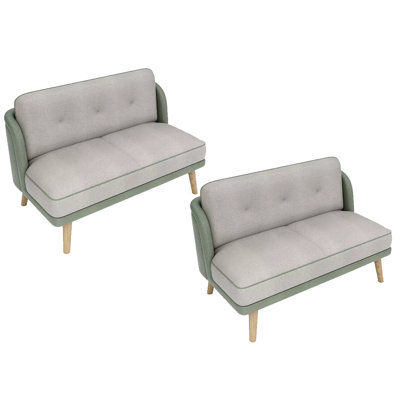 Ensemble de 2 divans-lits en tissu restaurant Tech