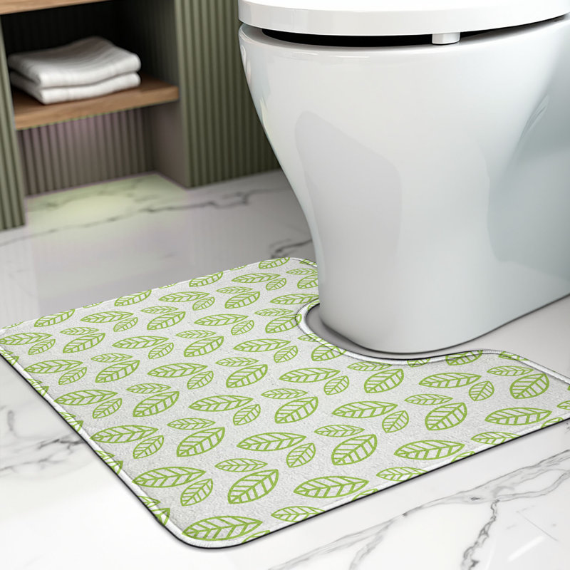  Tapis de salle de bain Green Leaf