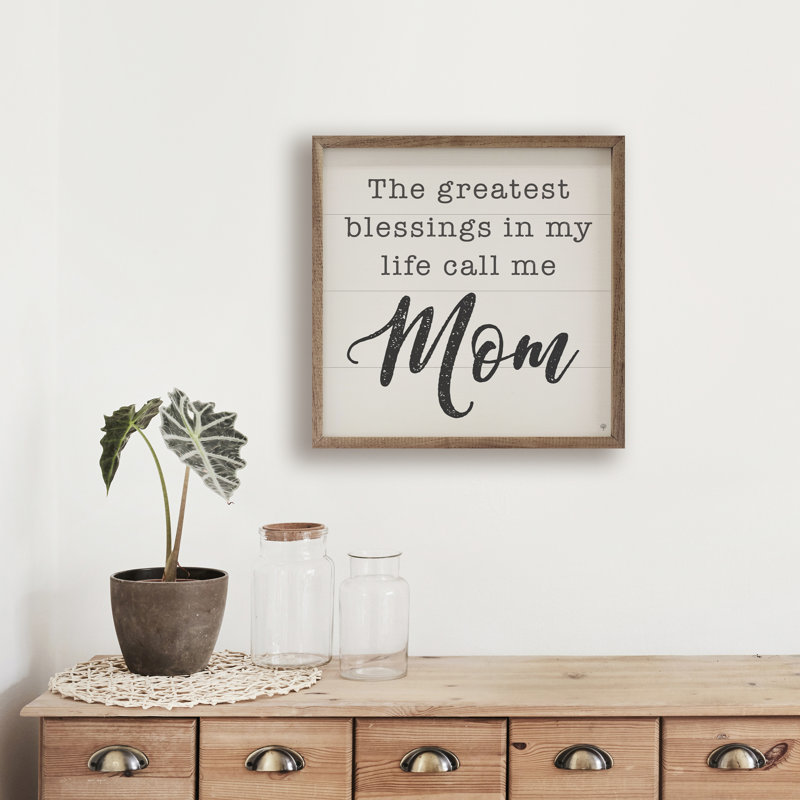 Call Me Mom - blanc, L 8 po x H 8 po