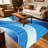 Abstract Swirl Blue Light Blue carpet-easy to clean, machine-washable, soft and comfortable; suitable for door mats, kitchens, living rooms, bedrooms, corridors, and laundry areas. Easy to clean, durable carpet for home decoration.-649975160