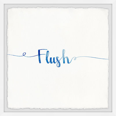 Brush, Wash And Flush - Single Picture Frame Print