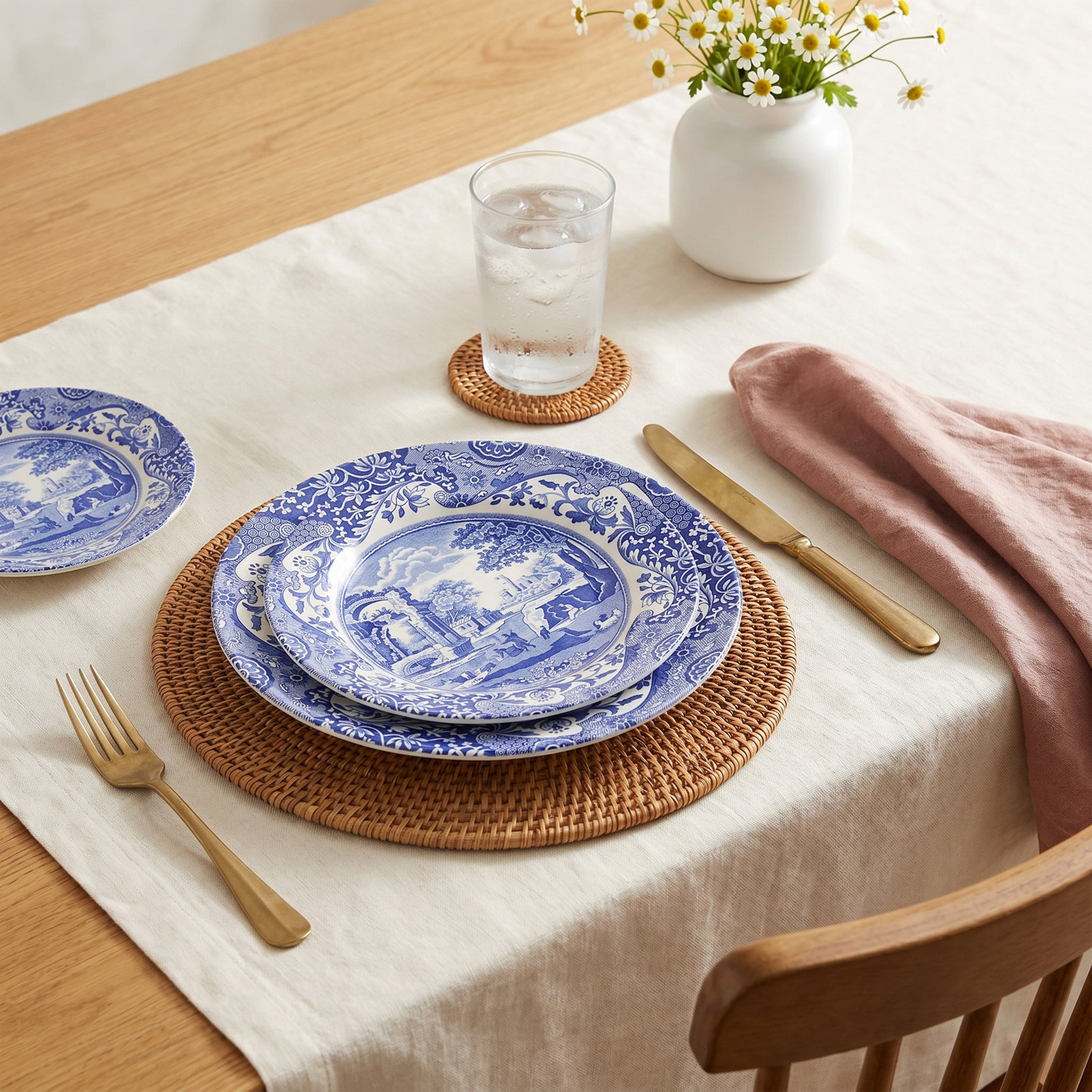 Spode Blue Italian 8" Salad Plate