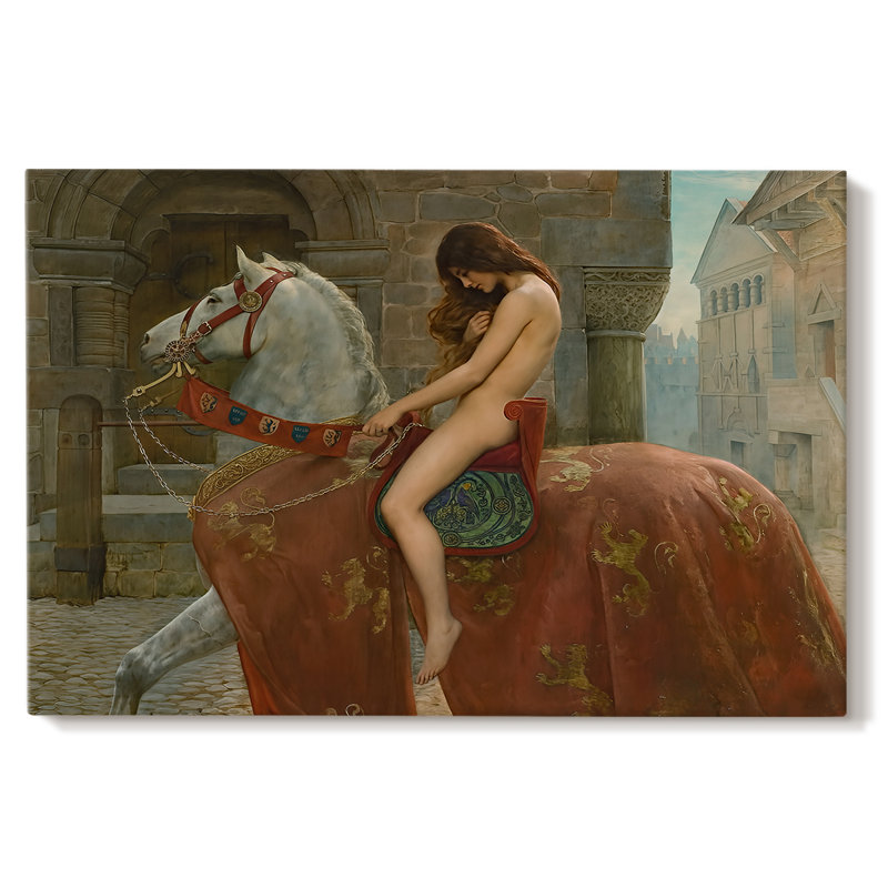 Lady Godiva-John Collier-Gallery Wrapped Canvas-1898, 32 x 48