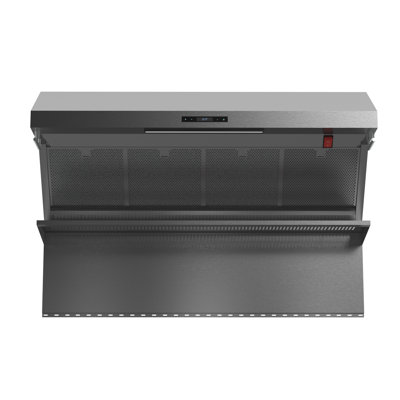 Savona 46-inch Wall Mount Range Hood in Stainless Steel, 1200 CFM Double Motors Top Exhaust Vent