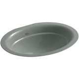 Serif Metal Oval Undermount Bathroom Sink