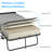Folding Bed with 5" Foam Mattress, Headboard & Metal Frame