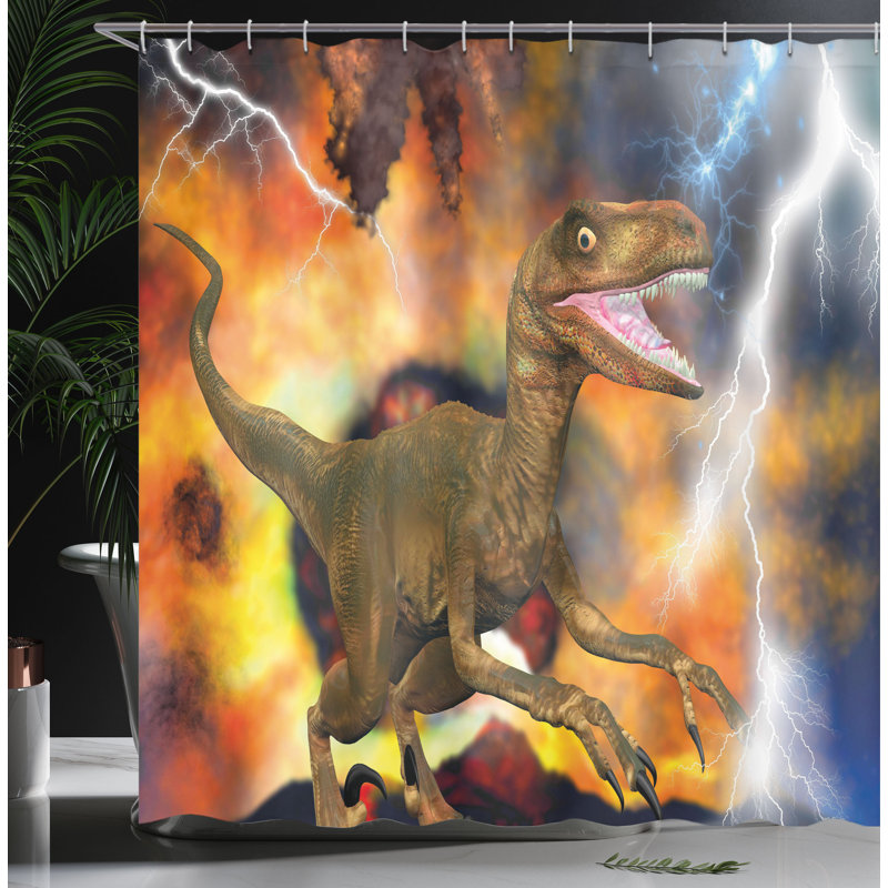 Shower Curtain with Hooks Included, 75"H x 69"W