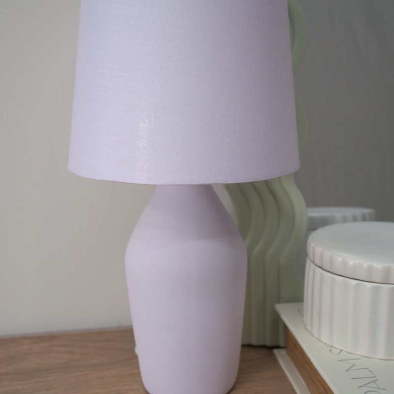Daiva Ceramic Table Lamp, No, Purple