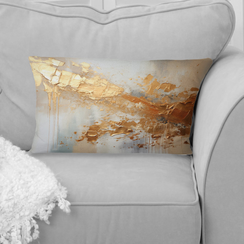 Coussin Golden Gleam II - Abstract Collages