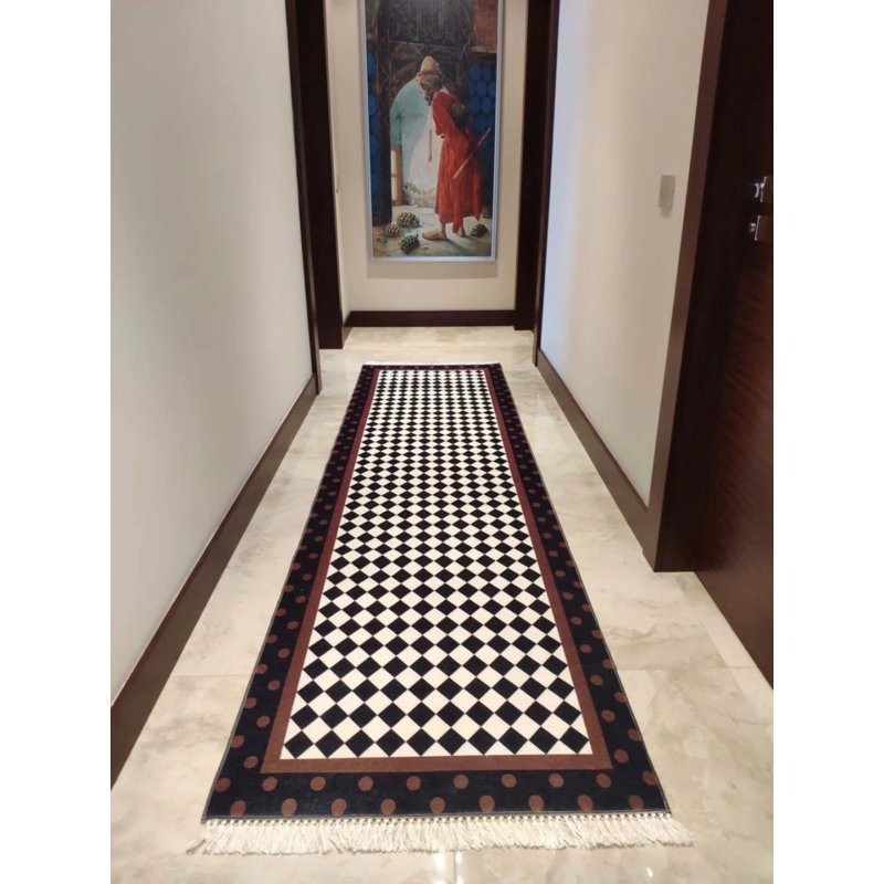 Tapis Masanao avec envers antidérapant, Tapis de couloir 3 pi 3 po x 6 pi 7 po