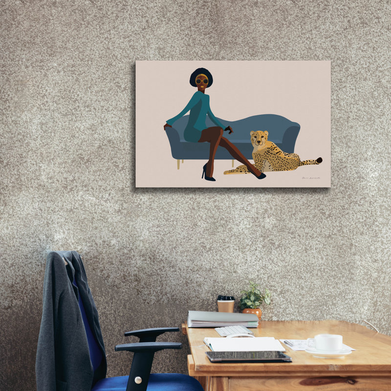 Toile épique «Wild Lounge 3» par Omar Escalante, H 26 po x l 40 po x P 1,5 po