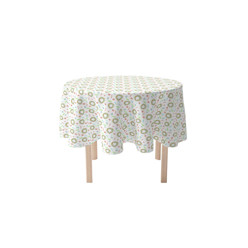 Round Cotton Twill Tablecloth