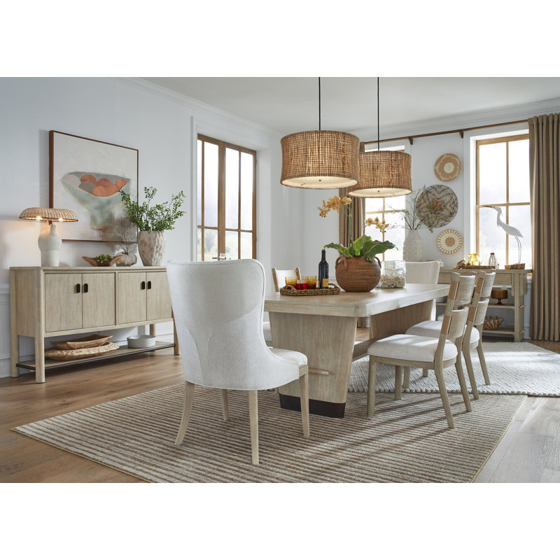 Trestle Dining Table With 4 Side Chairs