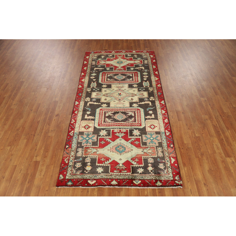 Tapis de couloir rétro vintage 4 x 9