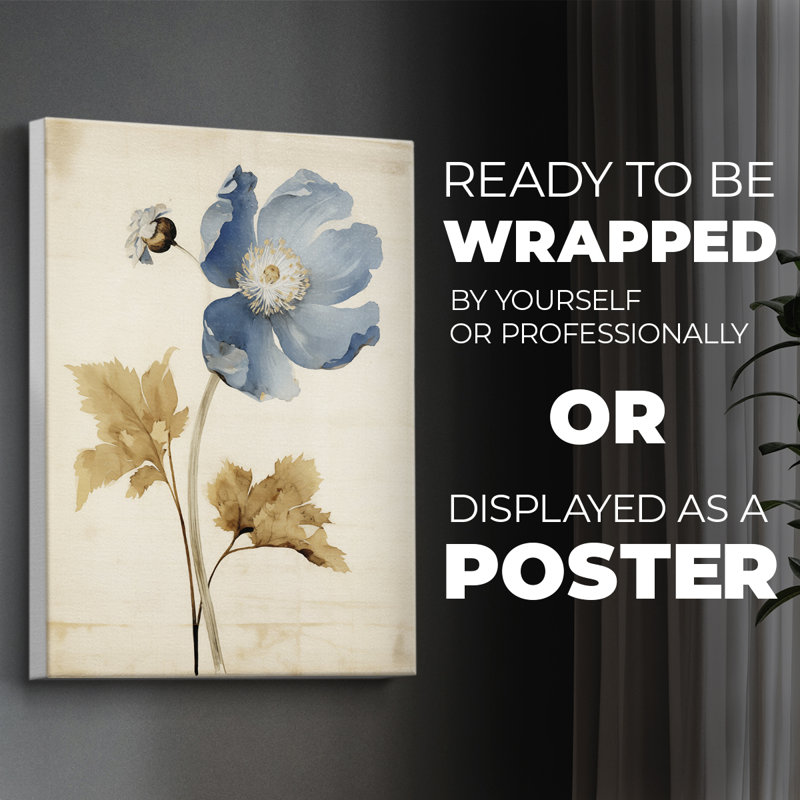 FLORAL Series LX III - Impression sur toile seulement - NON CADRE, H 27 po x l 18 po