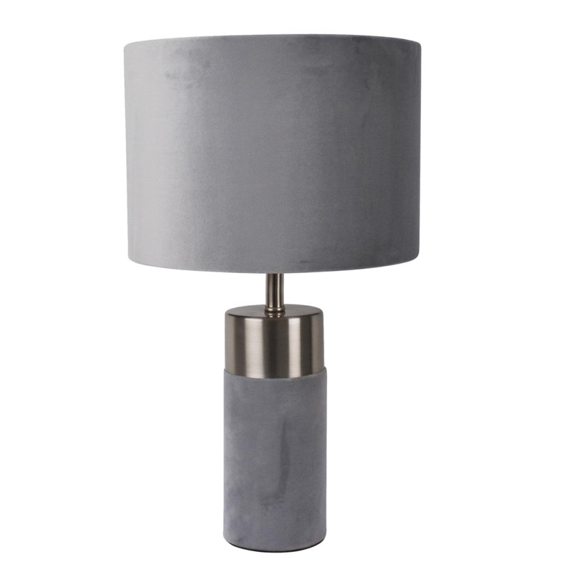 Raubsville Metal Table Lamp, Grey, Grey