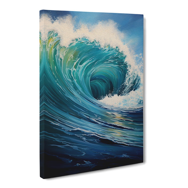 Ocean Modern Art - Wrapped Canvas, 50cm H x 35cm W x 3cm D