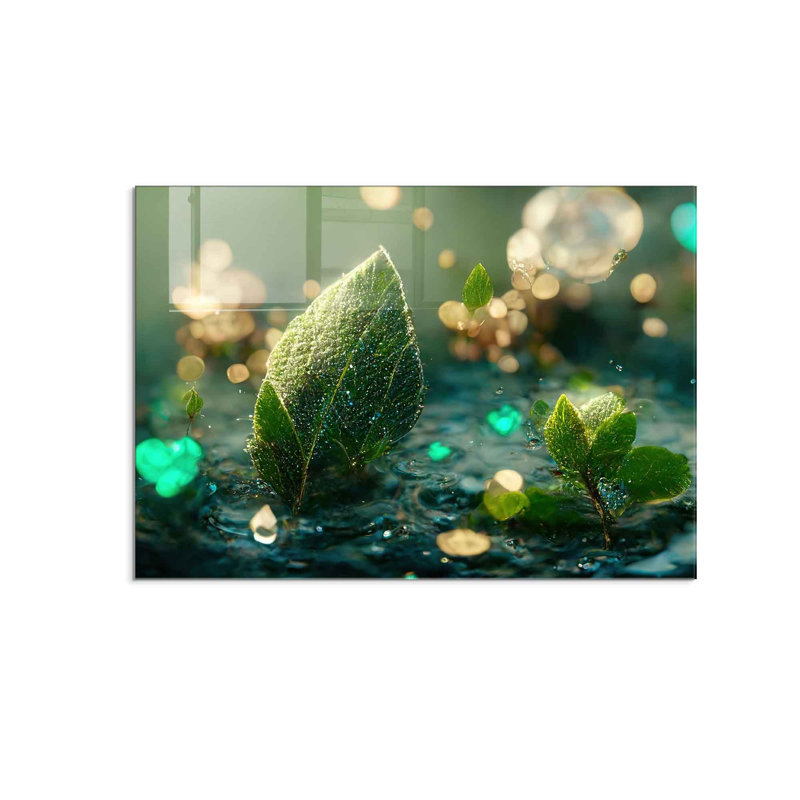 Elegant Decorative Tempered Glass Painting, 19.7 x 27.6 Inches | 100% Tempered Glass, Thickness: 0.16 Inches | Perfect for Home Decor, Living Room, and Office | Stunning Art Piece with Modern Aesthetic