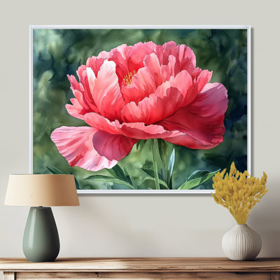 Pivoine d'été en pleine floraison I - pivoine, art mural