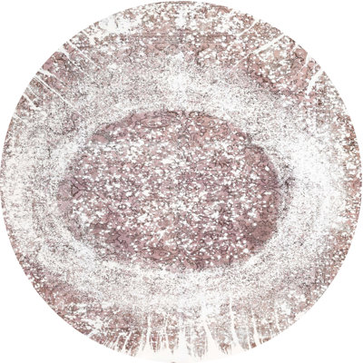 Tapis contemporain brun / blanc