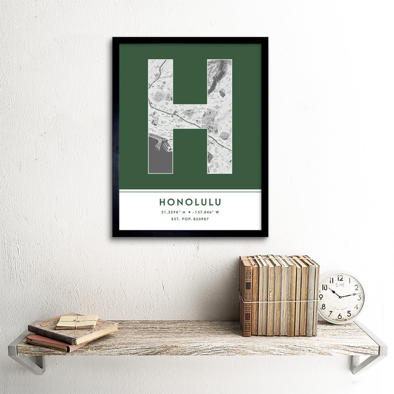 Kuala Lumpur Malaysia City Map 1 Piece Single Picture Frame Wall Art