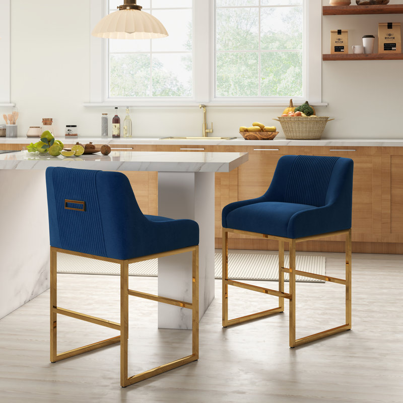 Tabouret de comptoir 26 po Zanthia, Navy, 2