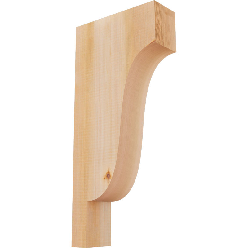 Newport Corbel, H 22 po x l 3,5 po x P 10 po, Cèdre rouge, Lisse