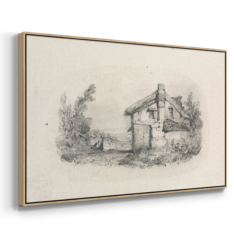 "Croquis rétro-L" sur toile, H 27 po x l 41 po