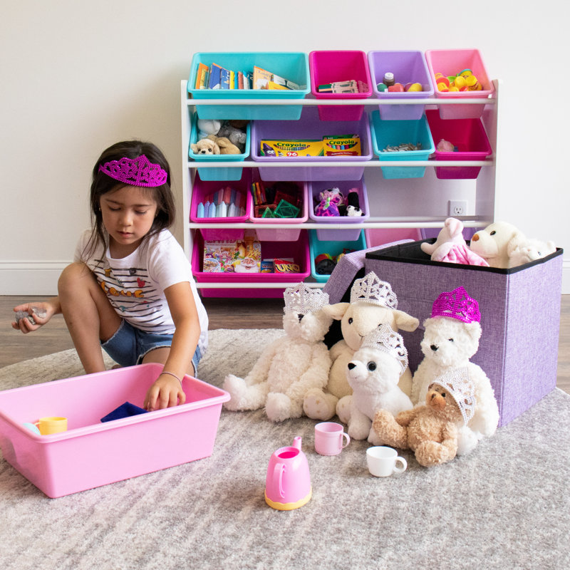 Repose-pieds avec rangement 14,96 po Greendale, Mauve