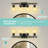 4-Light Modern Bathroom Vanity Light | Black And Gold Finish With Clear Glass Shades-1361519322-1364296625