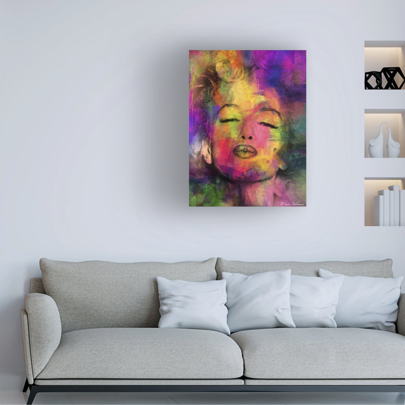 « marilyn monroe vi », impression sur toile tendue, H 24 po x l 18 po x P 2 po