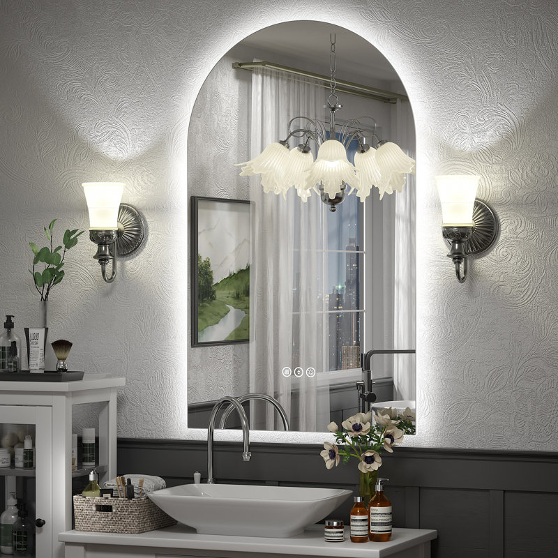Aevar LED Lighted Wall Mirror, 40" x 24"