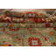 Tapis vert traditionnel en laine vert 8 x 10