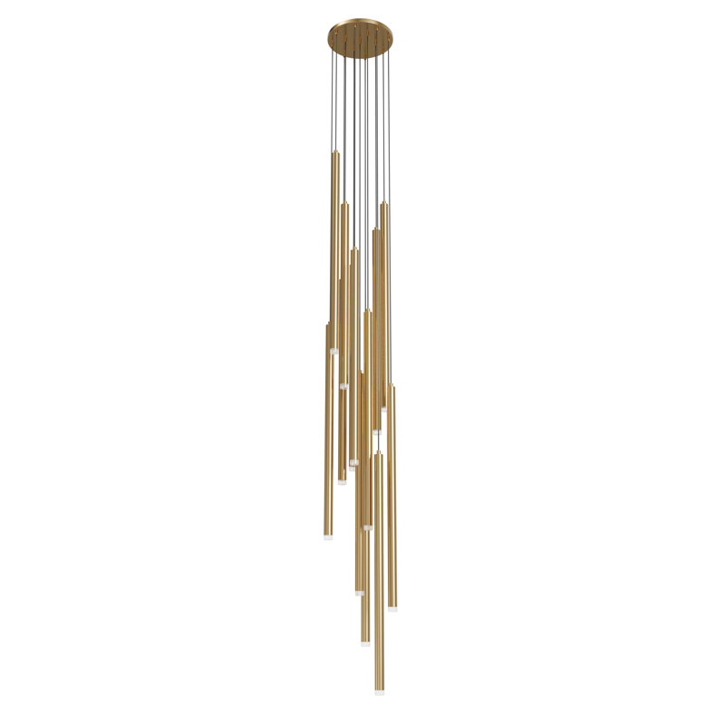 Statesboro 13 - Light LED Pendant, Antique Brass