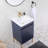 18'' Blue Mini Free-Standing Single Bathroom Vanity Set