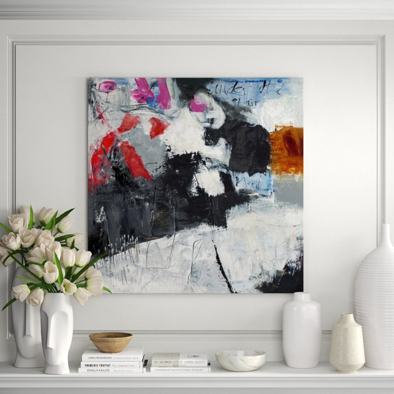 Under The Stairs Painting by Susie Zolghadri, Image Brush Gel, 40" H x 40" W x 1.5" D