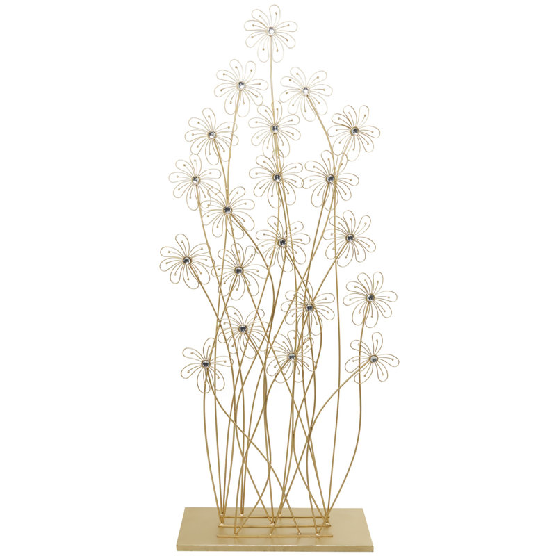 Landscape & Nature Figurines & Sculptures, 40" H  x 15.7" W x 6.5" D, Gold