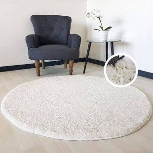 Myshaggy Collection Rugs Solid Design in White