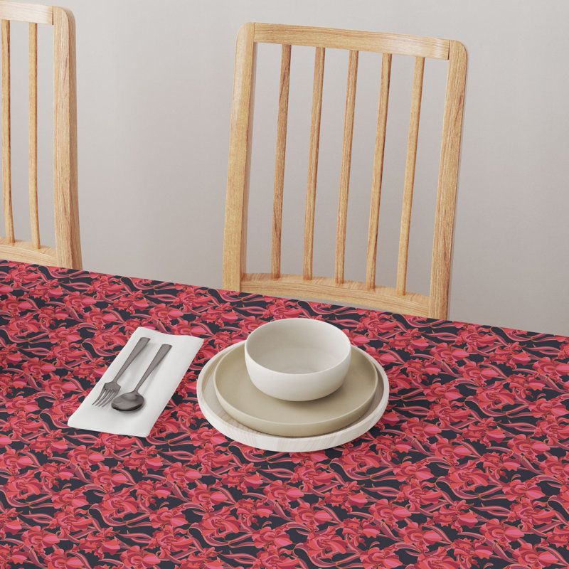 Rectangular Tablecloth, 100% Cotton, Floral 110, 120" x 60"