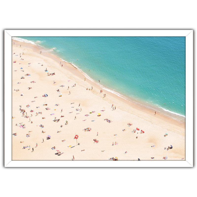 « beach, veuillez v », reproduction de photo encadrée, H 27,5 po x l 39,5 po x P 0,75 po